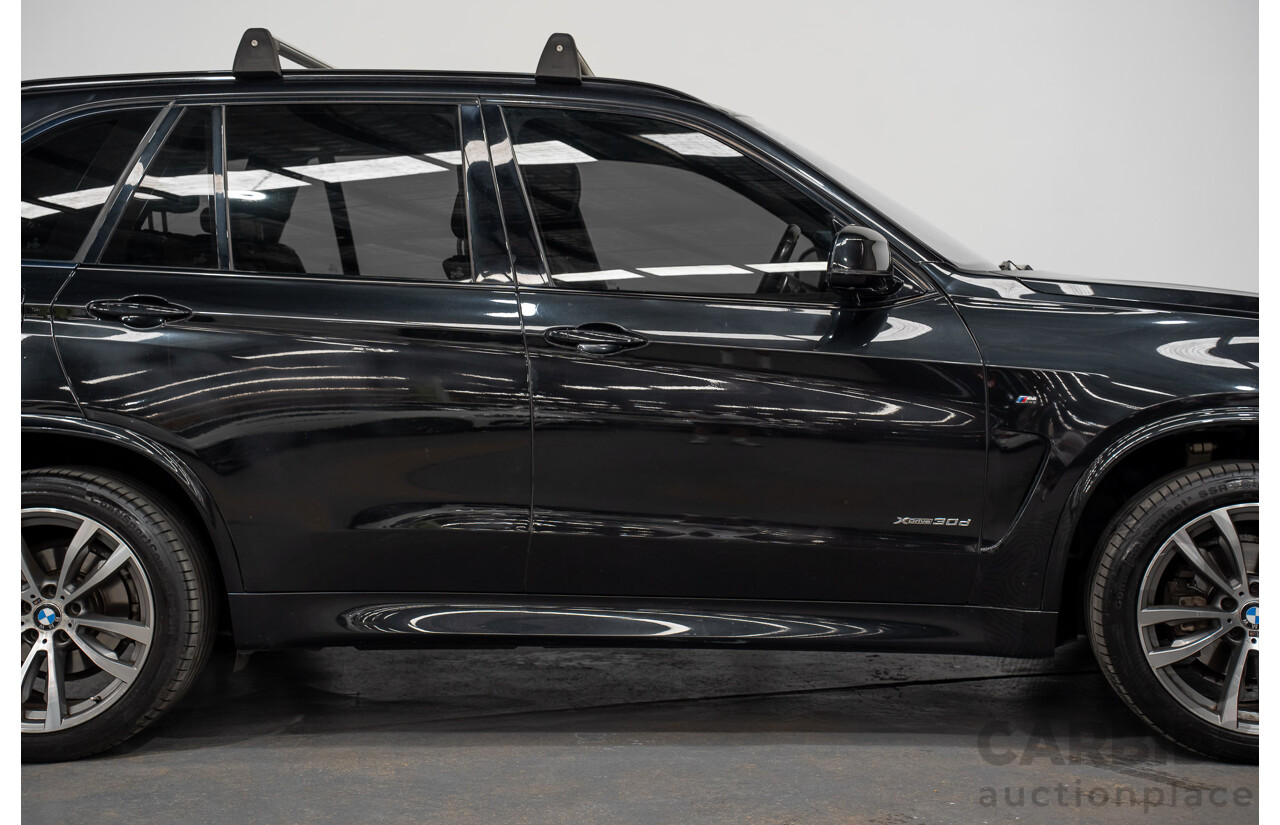 2/2015 BMW X5 Xdrive 30d M-sport F15 MY15 4d Wagon Black 3.0L - 7 Seats