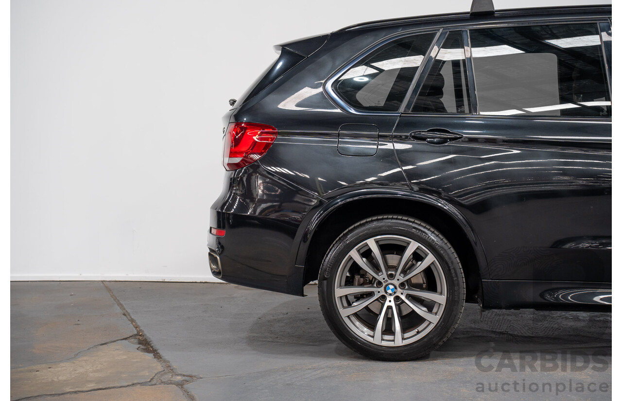2/2015 BMW X5 Xdrive 30d M-sport F15 MY15 4d Wagon Black 3.0L - 7 Seats