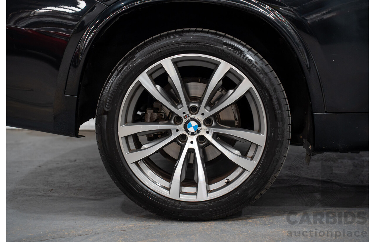 2/2015 BMW X5 Xdrive 30d M-sport F15 MY15 4d Wagon Black 3.0L - 7 Seats