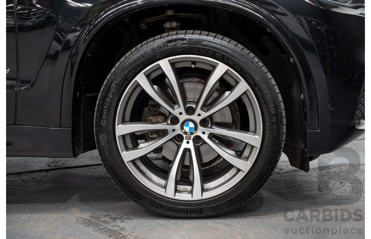 2/2015 BMW X5 Xdrive 30d M-sport F15 MY15 4d Wagon Black 3.0L - 7 Seats