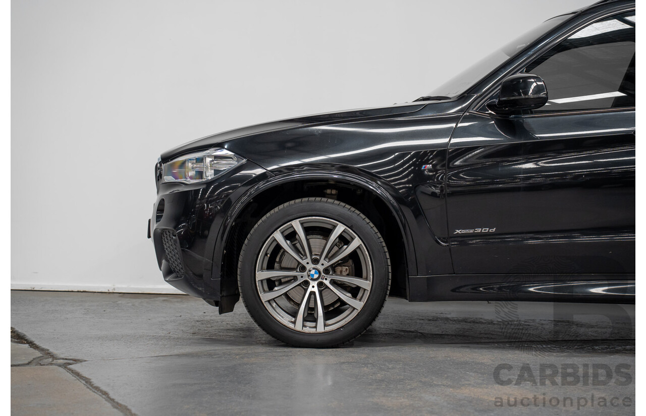2/2015 BMW X5 Xdrive 30d M-sport F15 MY15 4d Wagon Black 3.0L - 7 Seats