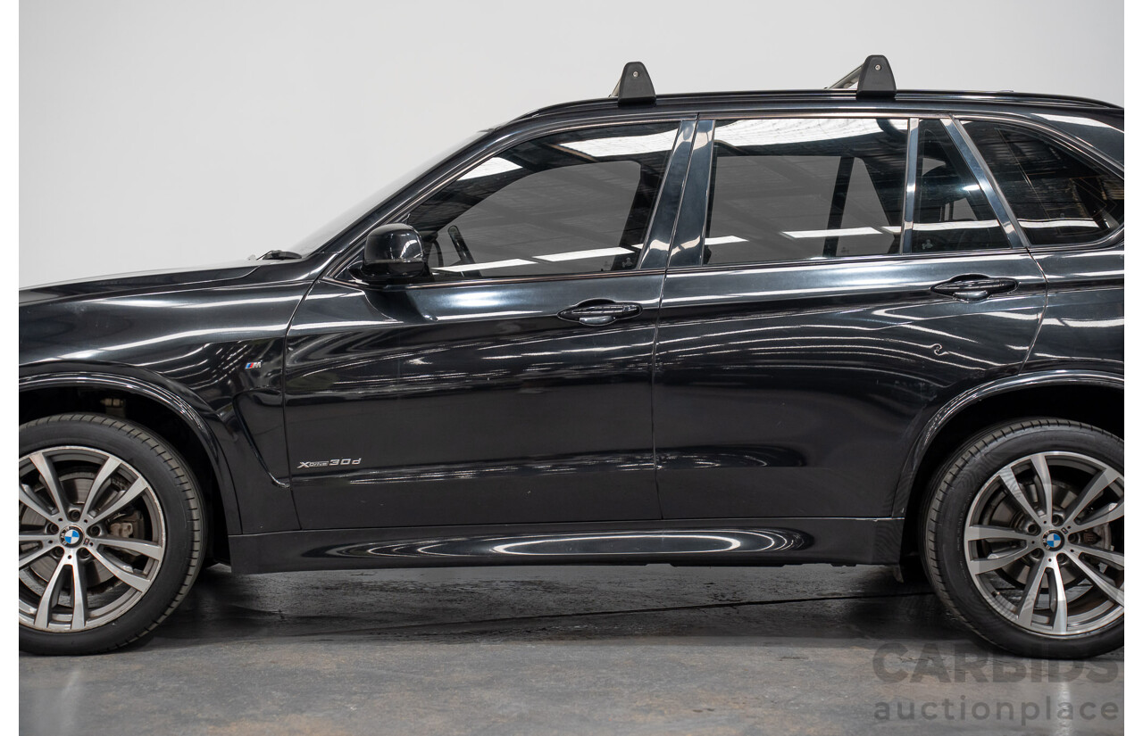 2/2015 BMW X5 Xdrive 30d M-sport F15 MY15 4d Wagon Black 3.0L - 7 Seats