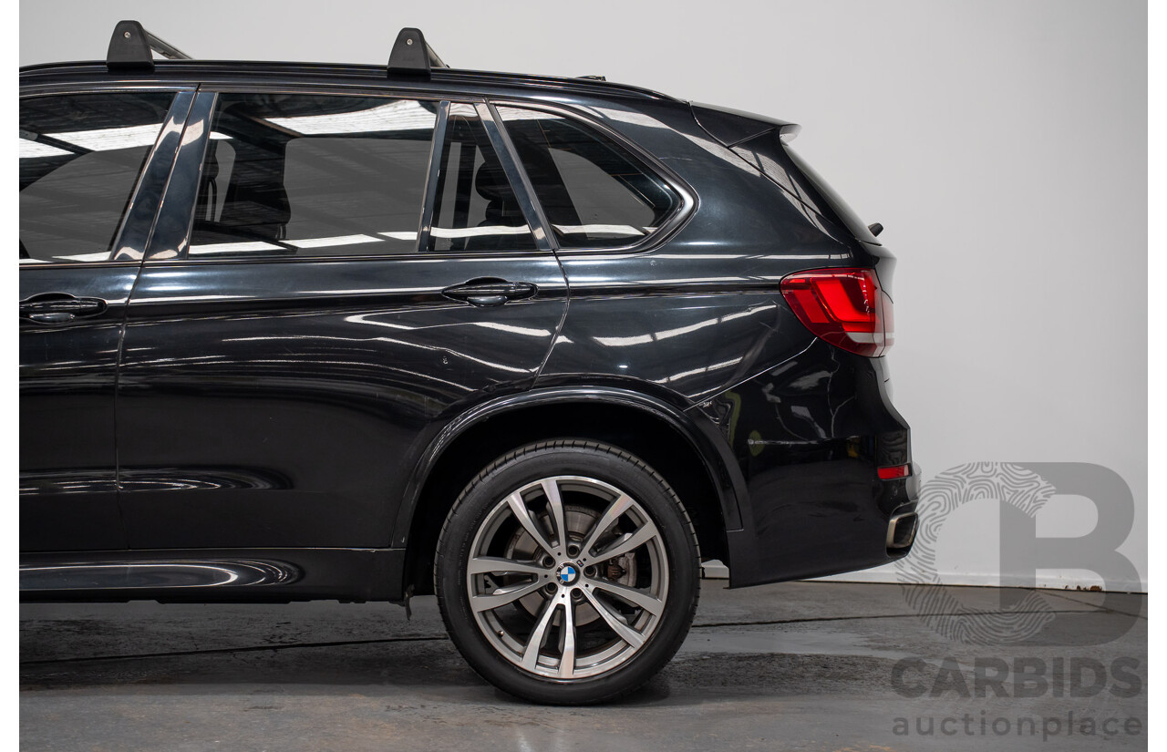 2/2015 BMW X5 Xdrive 30d M-sport F15 MY15 4d Wagon Black 3.0L - 7 Seats