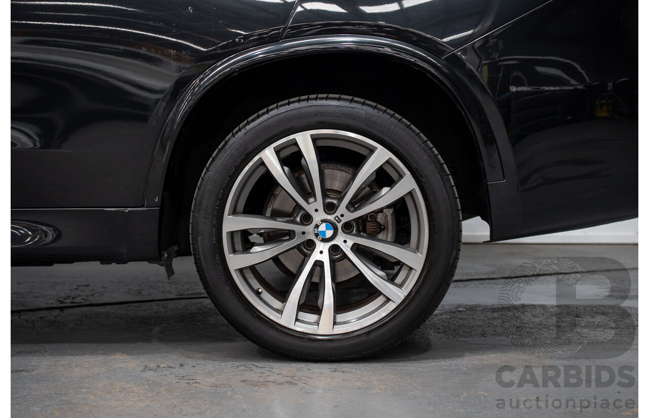 2/2015 BMW X5 Xdrive 30d M-sport F15 MY15 4d Wagon Black 3.0L - 7 Seats