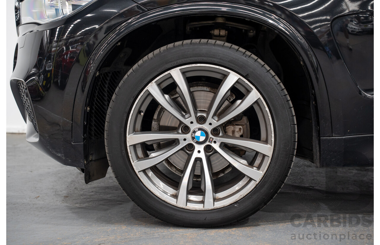 2/2015 BMW X5 Xdrive 30d M-sport F15 MY15 4d Wagon Black 3.0L - 7 Seats