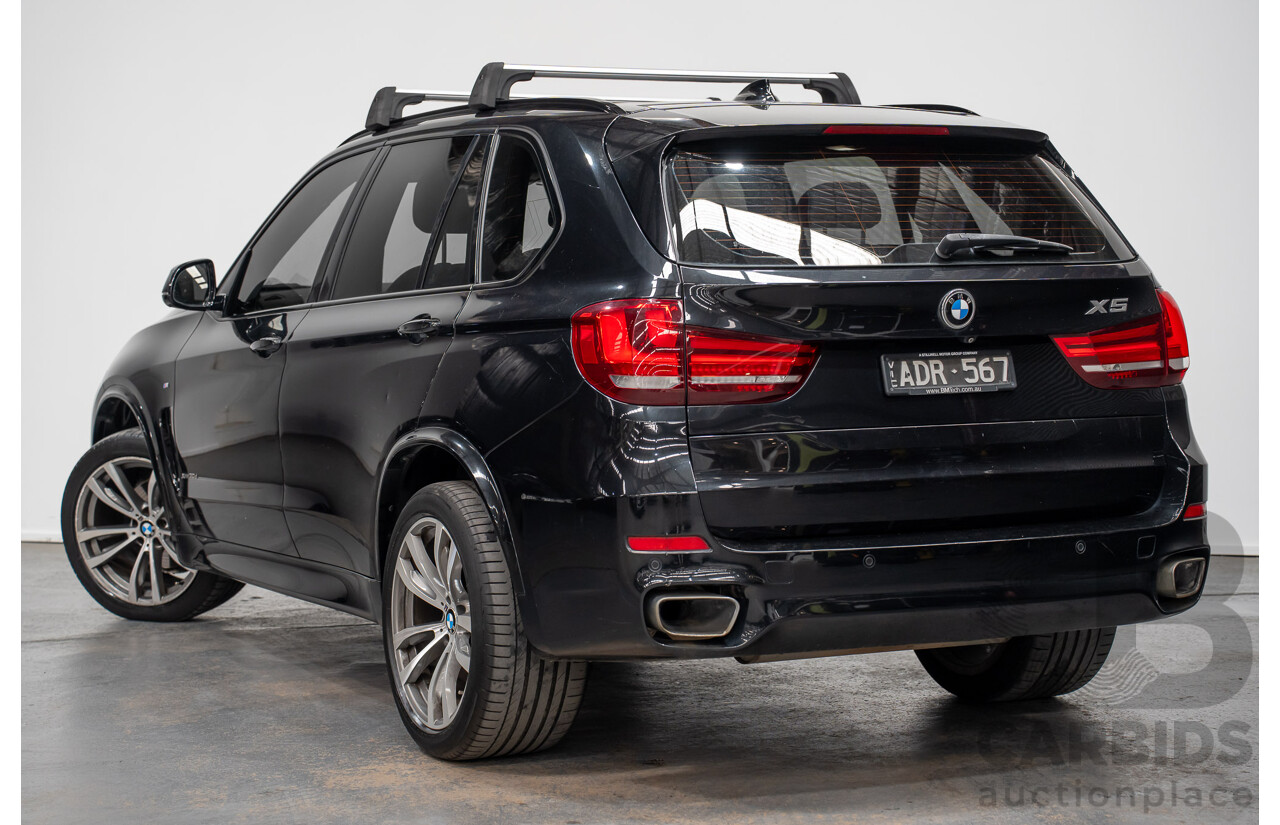 2/2015 BMW X5 Xdrive 30d M-sport F15 MY15 4d Wagon Black 3.0L - 7 Seats