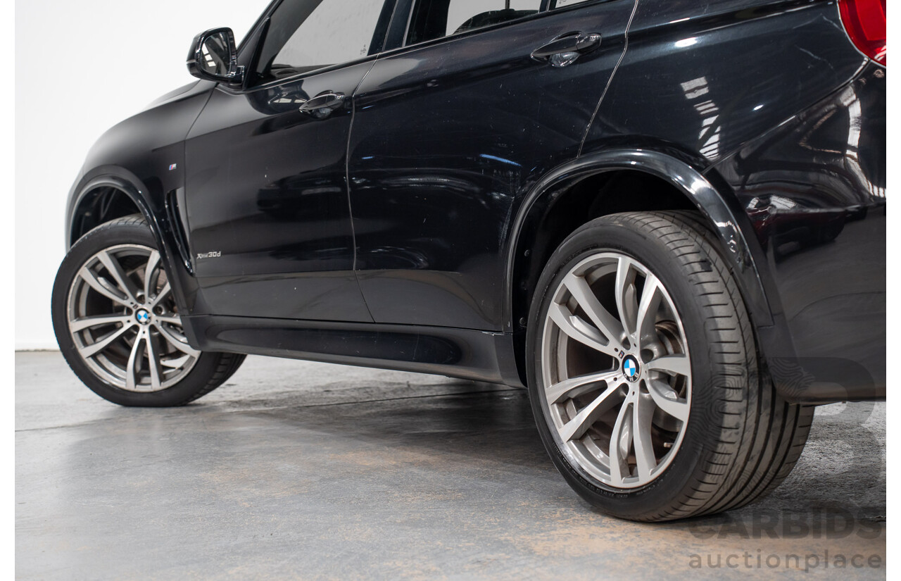 2/2015 BMW X5 Xdrive 30d M-sport F15 MY15 4d Wagon Black 3.0L - 7 Seats