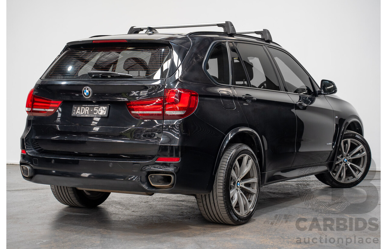 2/2015 BMW X5 Xdrive 30d M-sport F15 MY15 4d Wagon Black 3.0L - 7 Seats