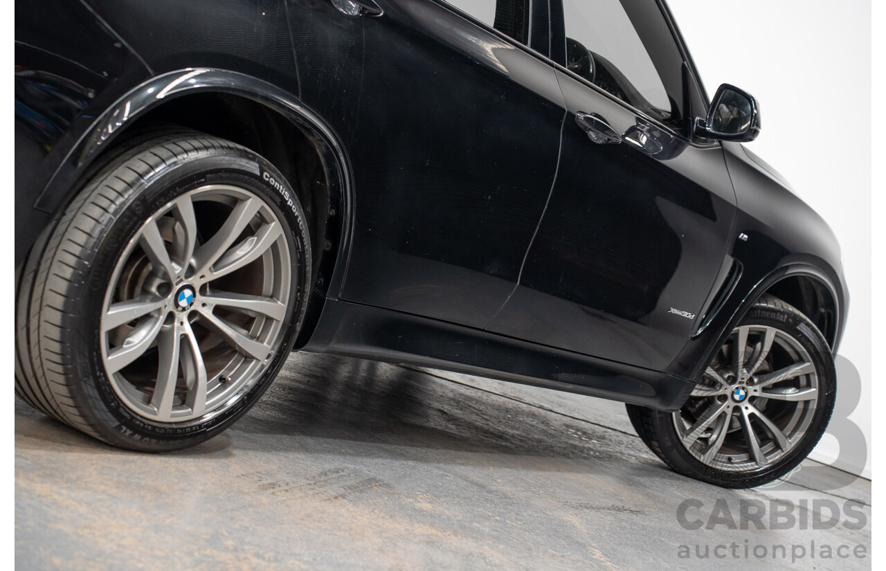 2/2015 BMW X5 Xdrive 30d M-sport F15 MY15 4d Wagon Black 3.0L - 7 Seats