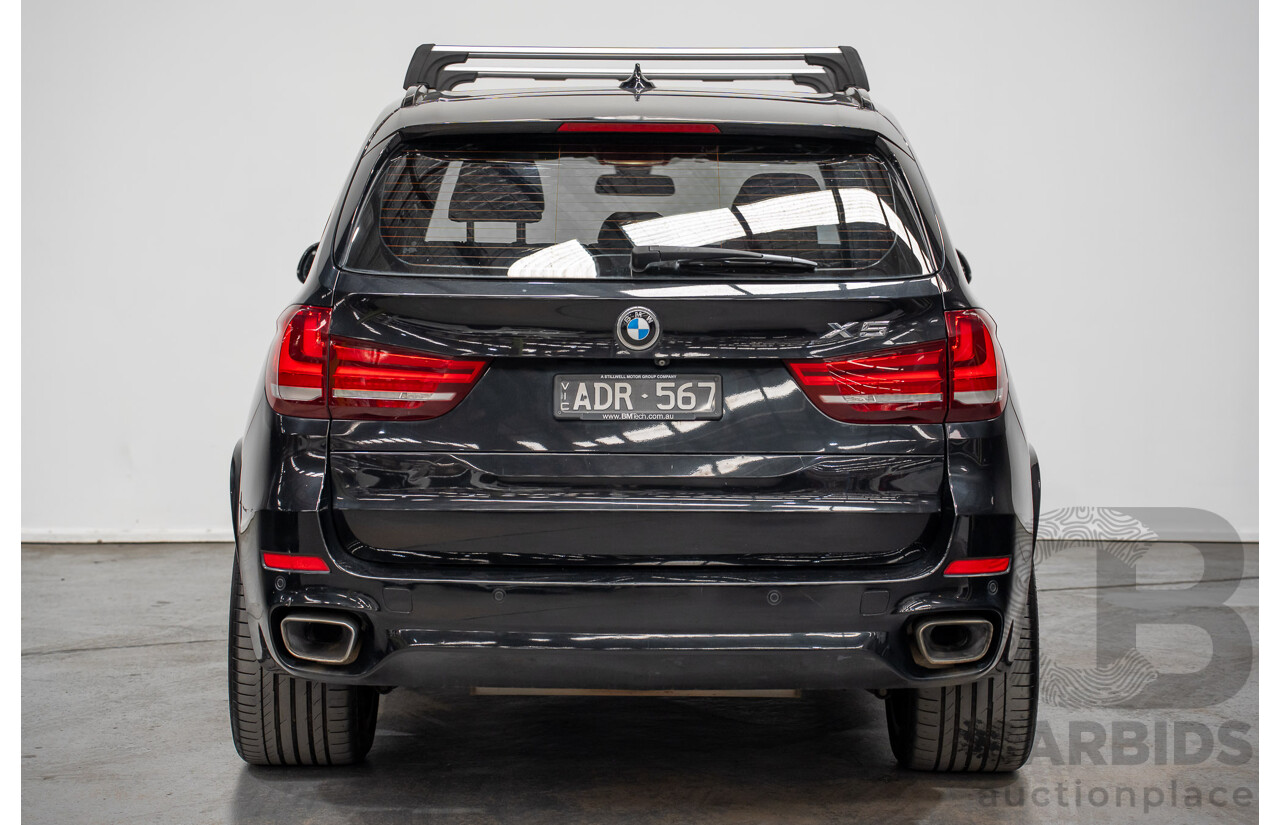 2/2015 BMW X5 Xdrive 30d M-sport F15 MY15 4d Wagon Black 3.0L - 7 Seats