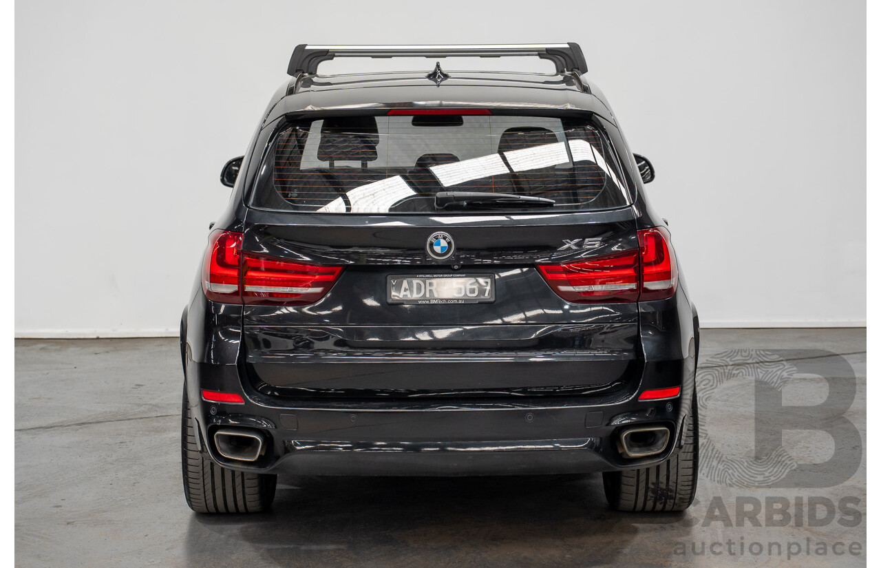 2/2015 BMW X5 Xdrive 30d M-sport F15 MY15 4d Wagon Black 3.0L - 7 Seats