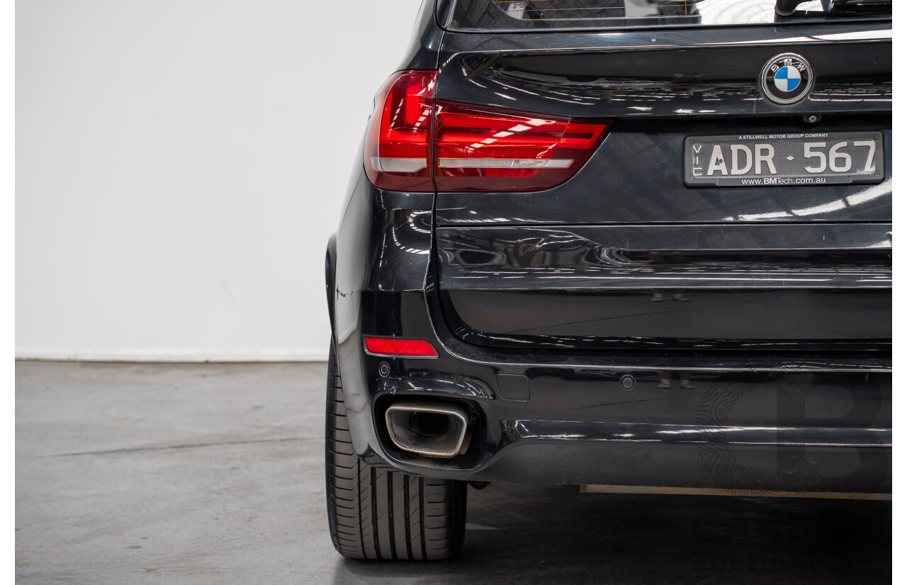 2/2015 BMW X5 Xdrive 30d M-sport F15 MY15 4d Wagon Black 3.0L - 7 Seats
