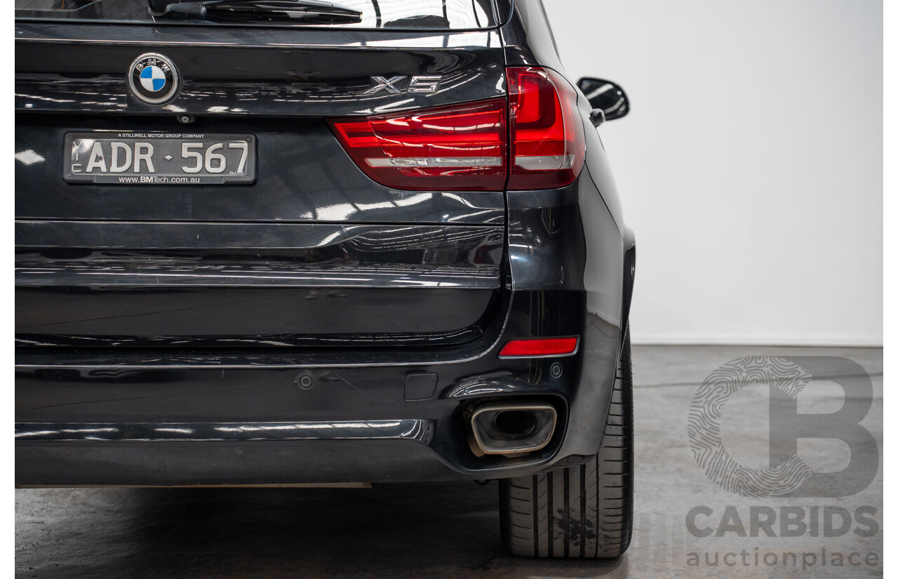 2/2015 BMW X5 Xdrive 30d M-sport F15 MY15 4d Wagon Black 3.0L - 7 Seats