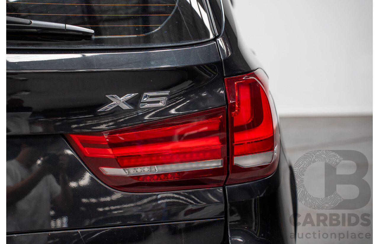 2/2015 BMW X5 Xdrive 30d M-sport F15 MY15 4d Wagon Black 3.0L - 7 Seats