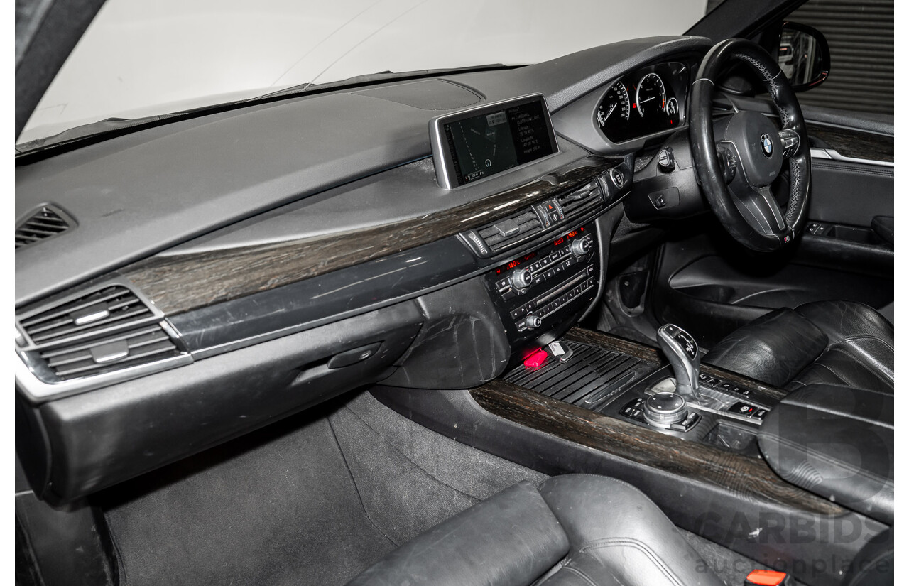 2/2015 BMW X5 Xdrive 30d M-sport F15 MY15 4d Wagon Black 3.0L - 7 Seats