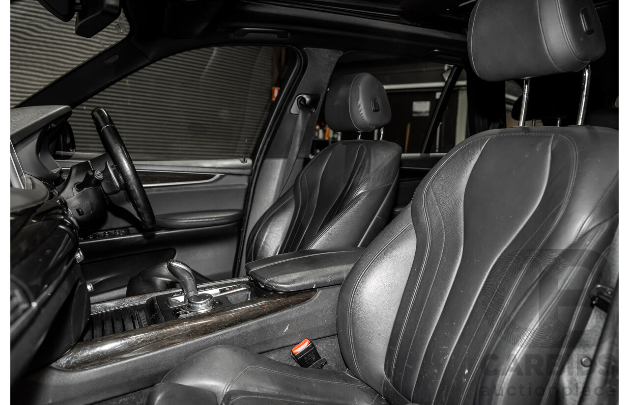 2/2015 BMW X5 Xdrive 30d M-sport F15 MY15 4d Wagon Black 3.0L - 7 Seats