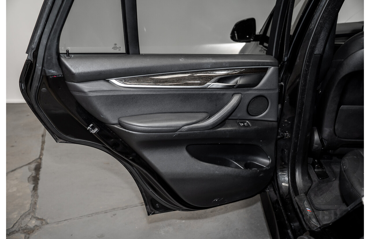 2/2015 BMW X5 Xdrive 30d M-sport F15 MY15 4d Wagon Black 3.0L - 7 Seats