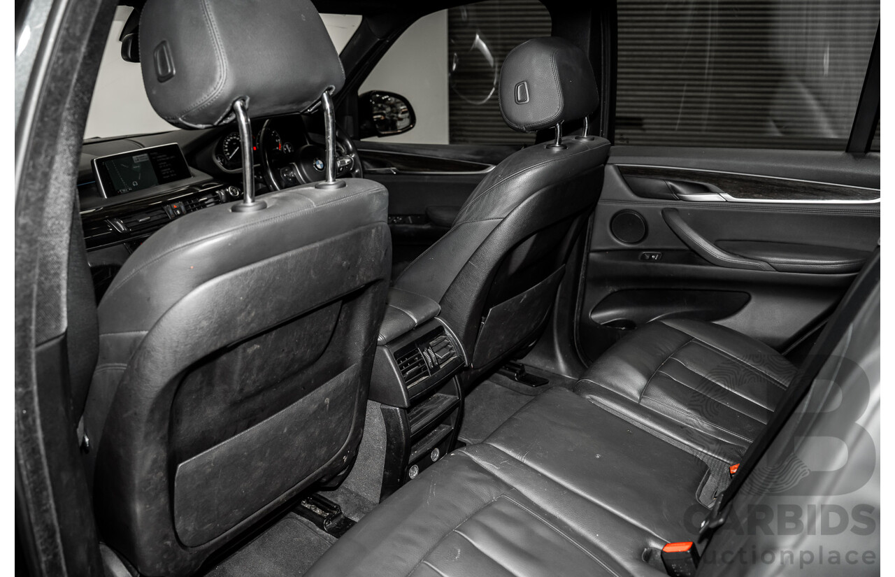 2/2015 BMW X5 Xdrive 30d M-sport F15 MY15 4d Wagon Black 3.0L - 7 Seats