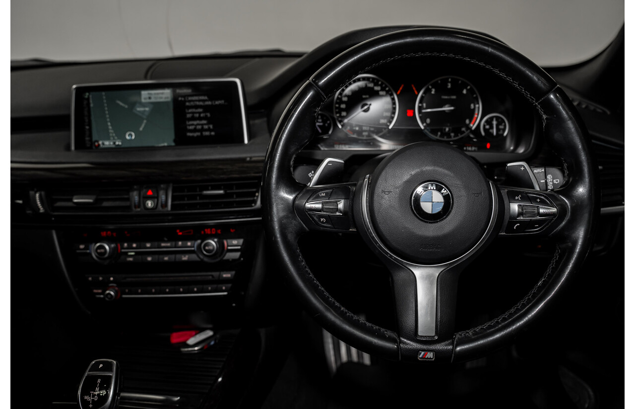 2/2015 BMW X5 Xdrive 30d M-sport F15 MY15 4d Wagon Black 3.0L - 7 Seats