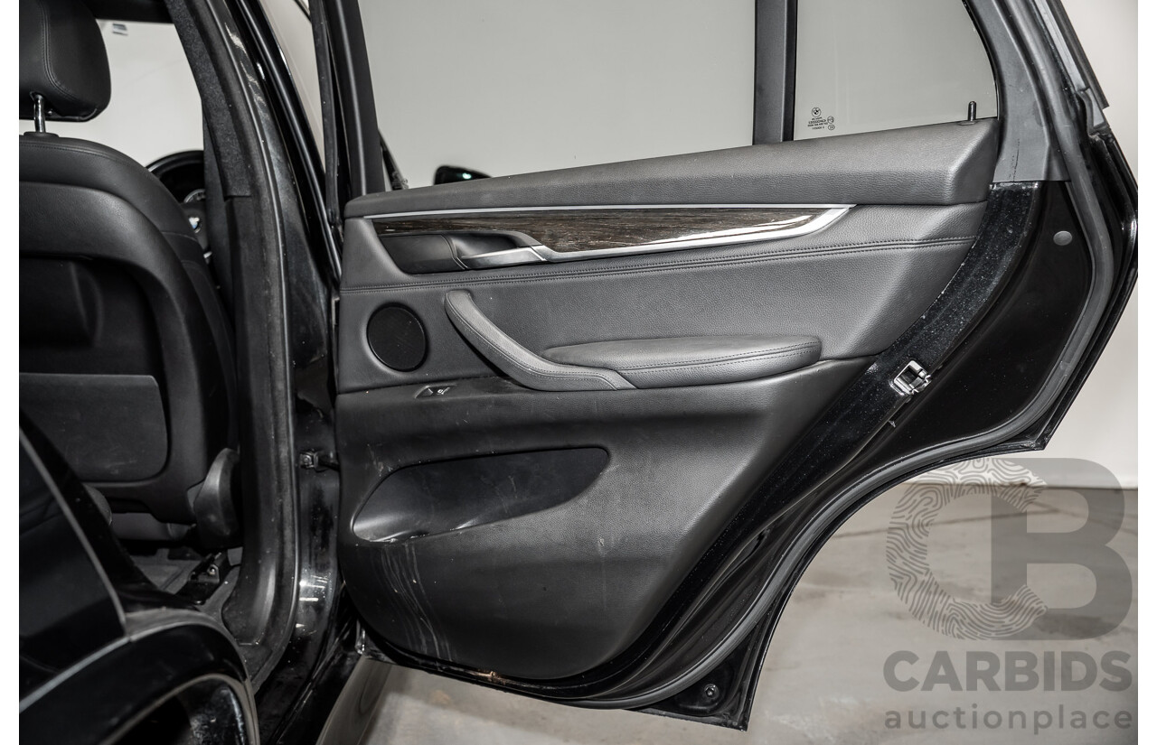 2/2015 BMW X5 Xdrive 30d M-sport F15 MY15 4d Wagon Black 3.0L - 7 Seats