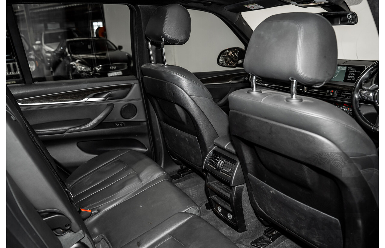 2/2015 BMW X5 Xdrive 30d M-sport F15 MY15 4d Wagon Black 3.0L - 7 Seats
