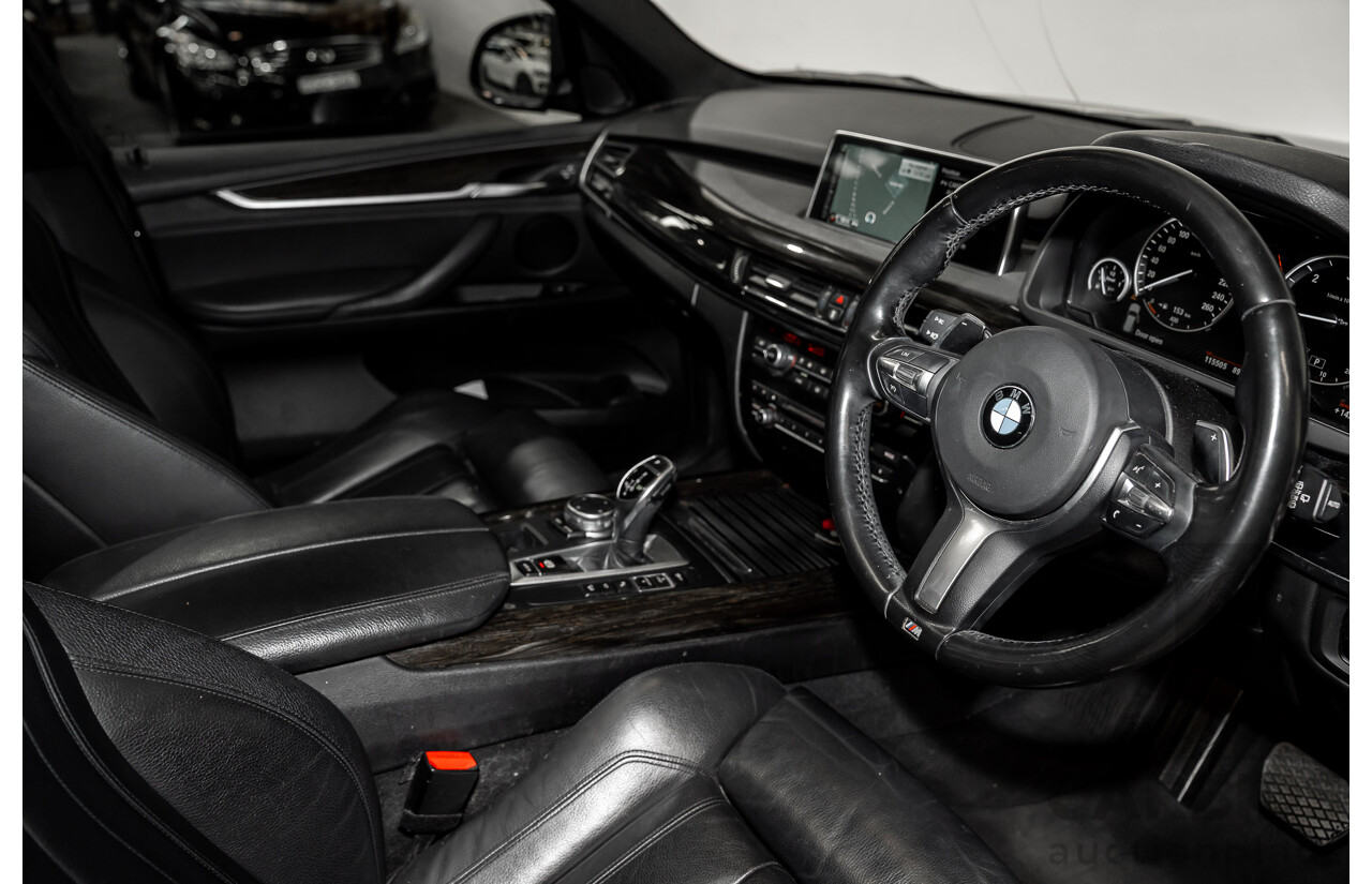 2/2015 BMW X5 Xdrive 30d M-sport F15 MY15 4d Wagon Black 3.0L - 7 Seats