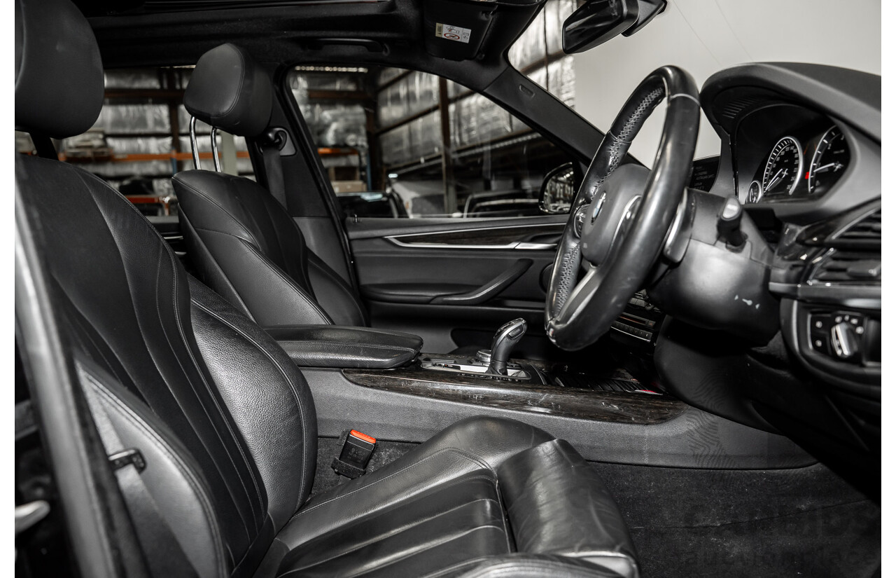 2/2015 BMW X5 Xdrive 30d M-sport F15 MY15 4d Wagon Black 3.0L - 7 Seats