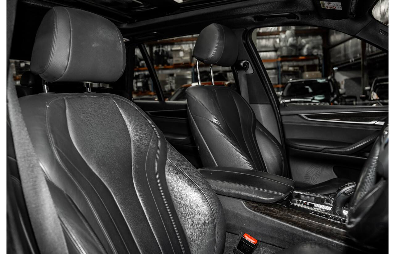 2/2015 BMW X5 Xdrive 30d M-sport F15 MY15 4d Wagon Black 3.0L - 7 Seats