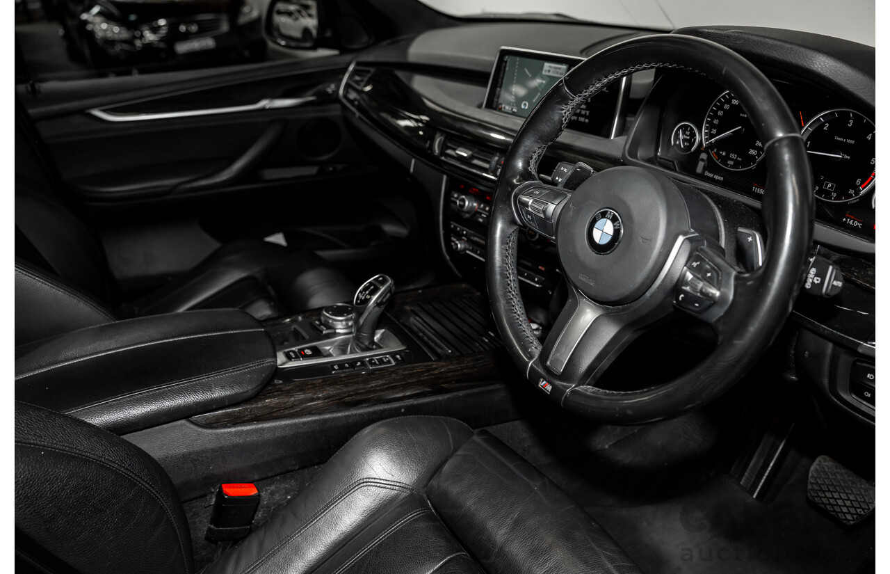 2/2015 BMW X5 Xdrive 30d M-sport F15 MY15 4d Wagon Black 3.0L - 7 Seats