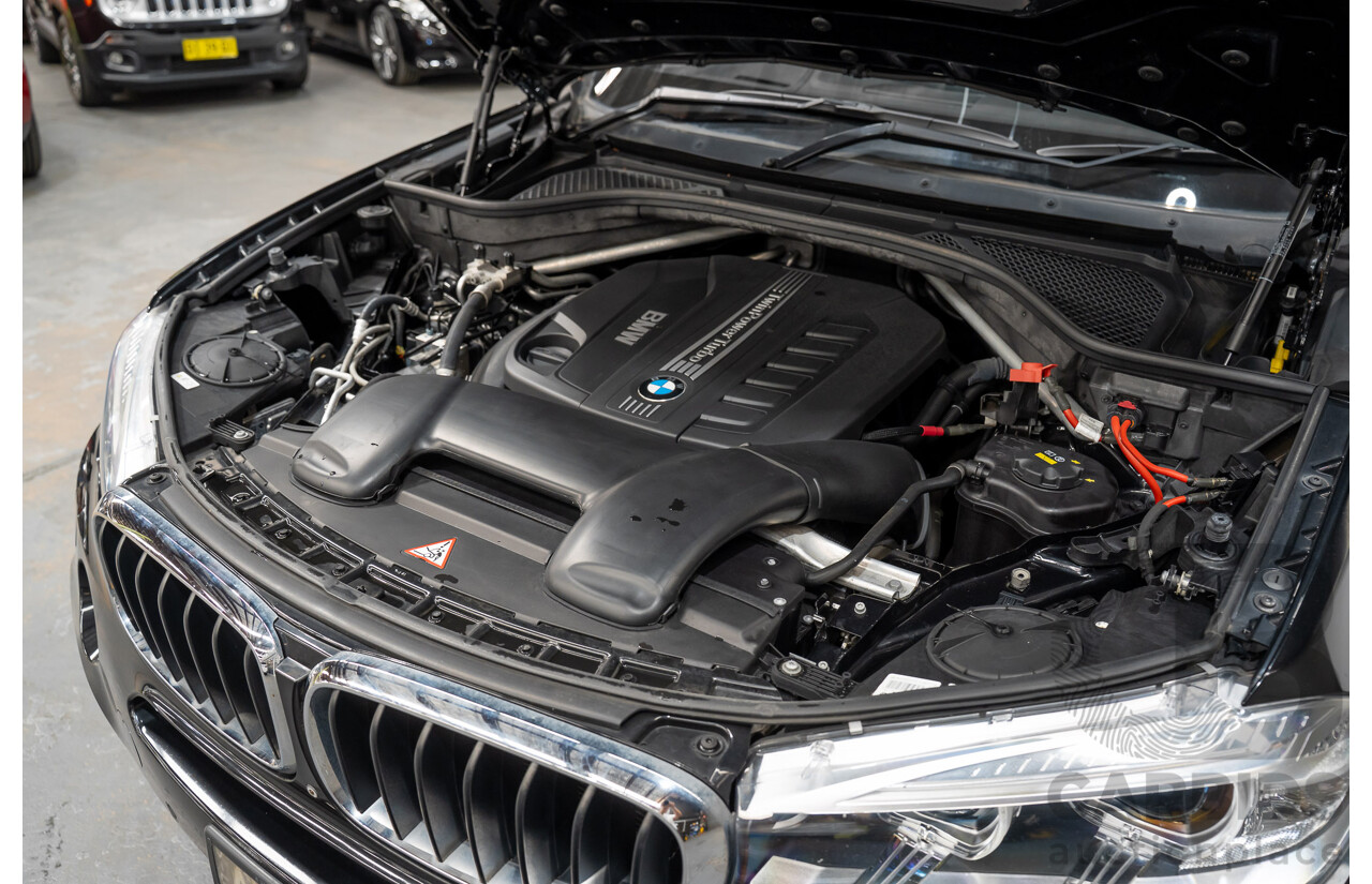 2/2015 BMW X5 Xdrive 30d M-sport F15 MY15 4d Wagon Black 3.0L - 7 Seats