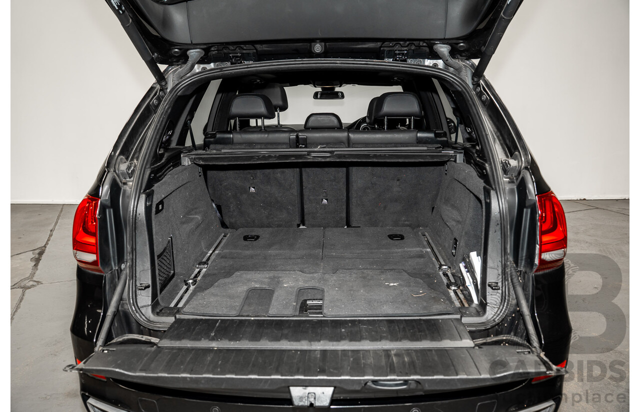 2/2015 BMW X5 Xdrive 30d M-sport F15 MY15 4d Wagon Black 3.0L - 7 Seats