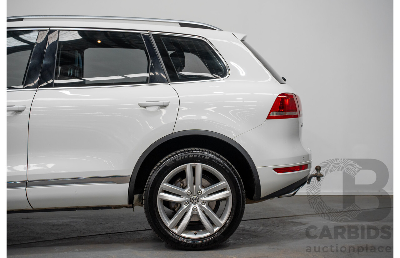 9/2014 Volkswagen Touareg V6 TDI (AWD) 7P MY14 4d Wagon White Turbo Diesel 3.0L