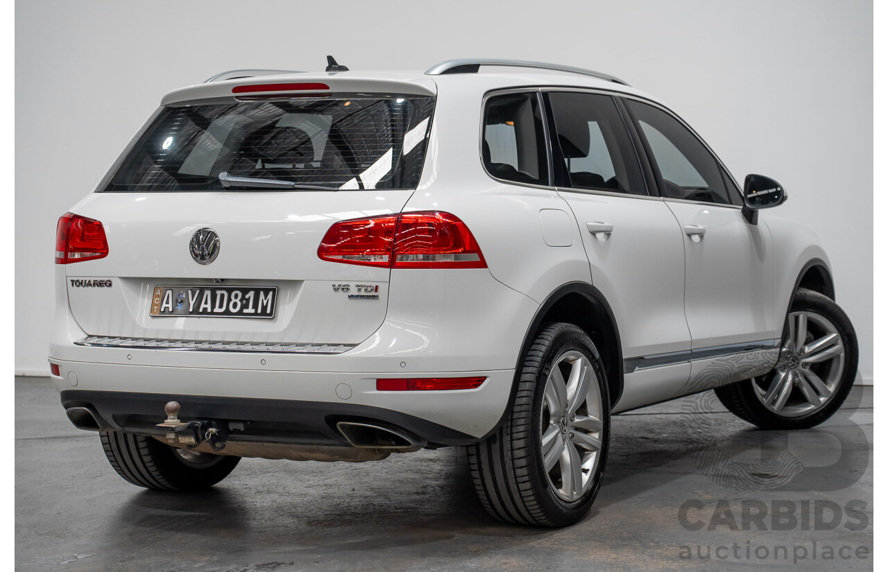 9/2014 Volkswagen Touareg V6 TDI (AWD) 7P MY14 4d Wagon White Turbo Diesel 3.0L