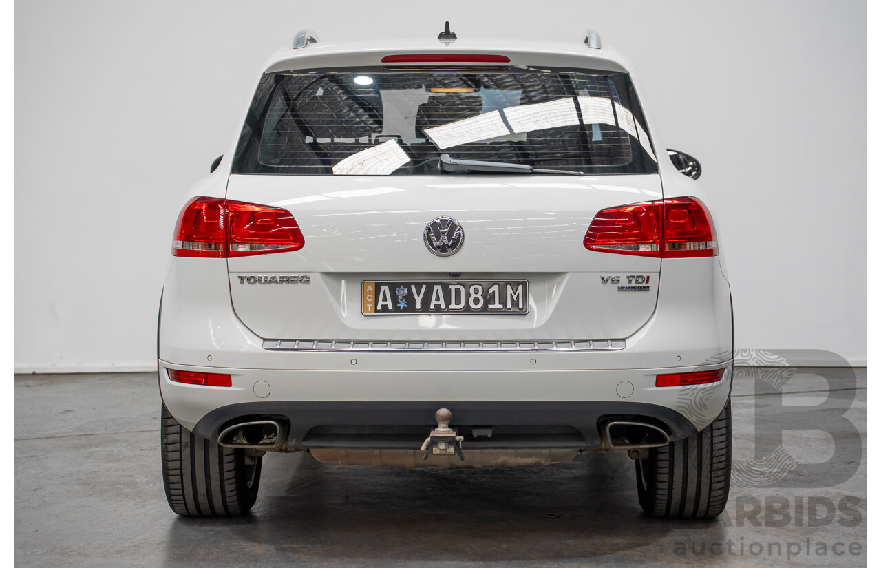 9/2014 Volkswagen Touareg V6 TDI (AWD) 7P MY14 4d Wagon White Turbo Diesel 3.0L