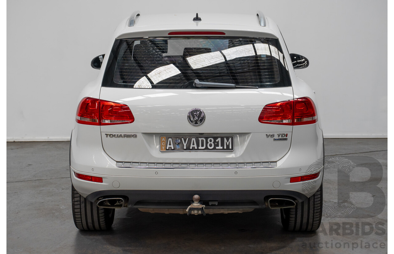 9/2014 Volkswagen Touareg V6 TDI (AWD) 7P MY14 4d Wagon White Turbo Diesel 3.0L