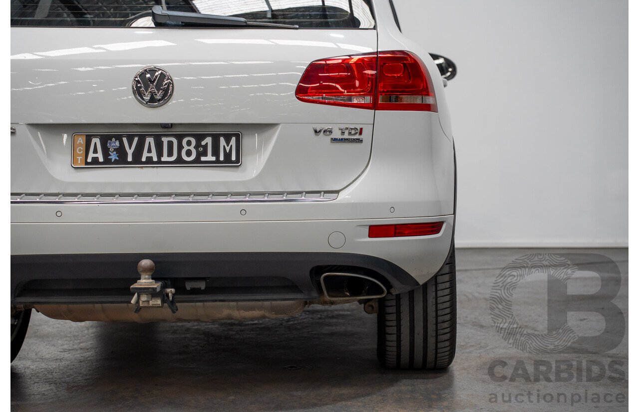 9/2014 Volkswagen Touareg V6 TDI (AWD) 7P MY14 4d Wagon White Turbo Diesel 3.0L