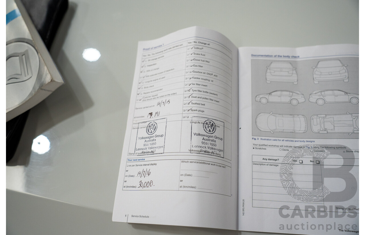 9/2014 Volkswagen Touareg V6 TDI (AWD) 7P MY14 4d Wagon White Turbo Diesel 3.0L