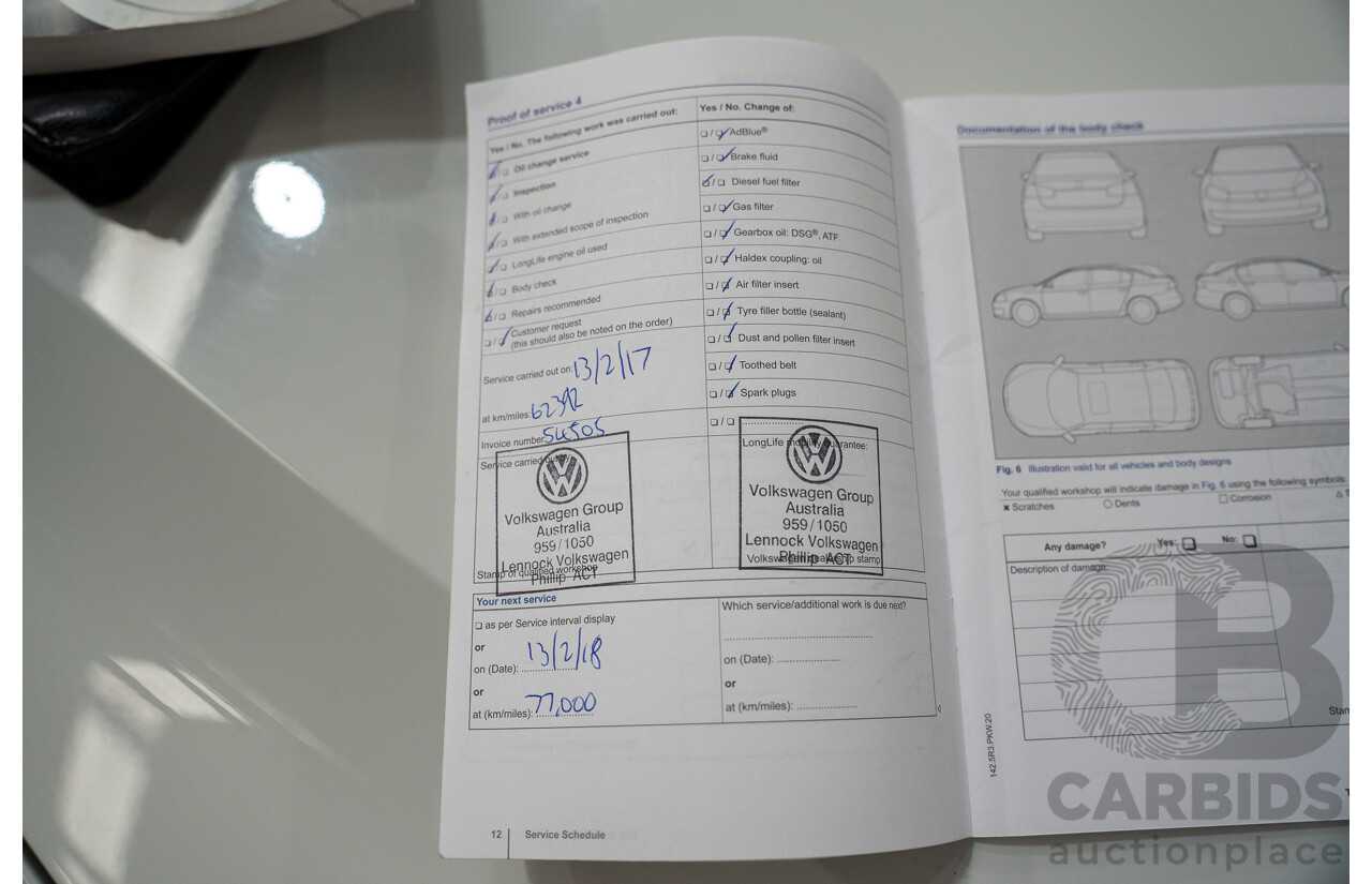 9/2014 Volkswagen Touareg V6 TDI (AWD) 7P MY14 4d Wagon White Turbo Diesel 3.0L