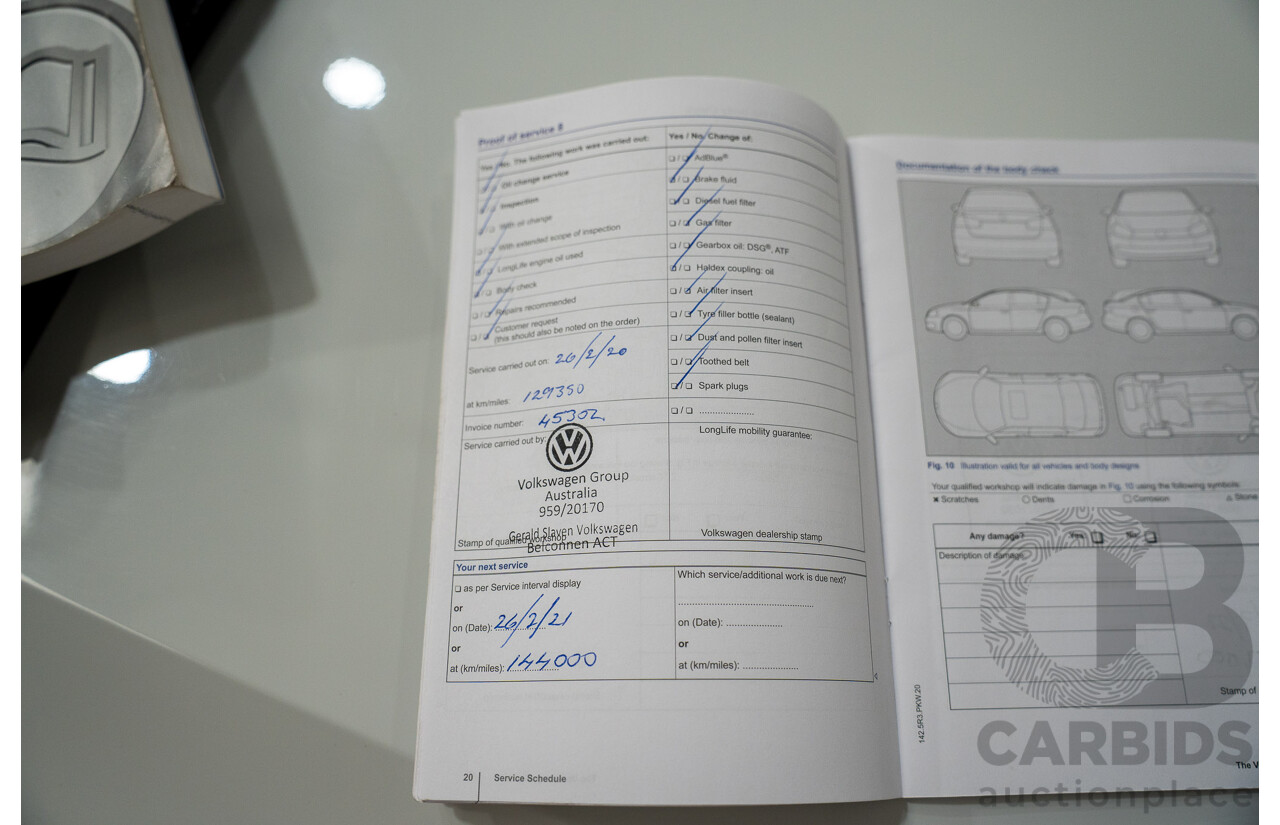 9/2014 Volkswagen Touareg V6 TDI (AWD) 7P MY14 4d Wagon White Turbo Diesel 3.0L