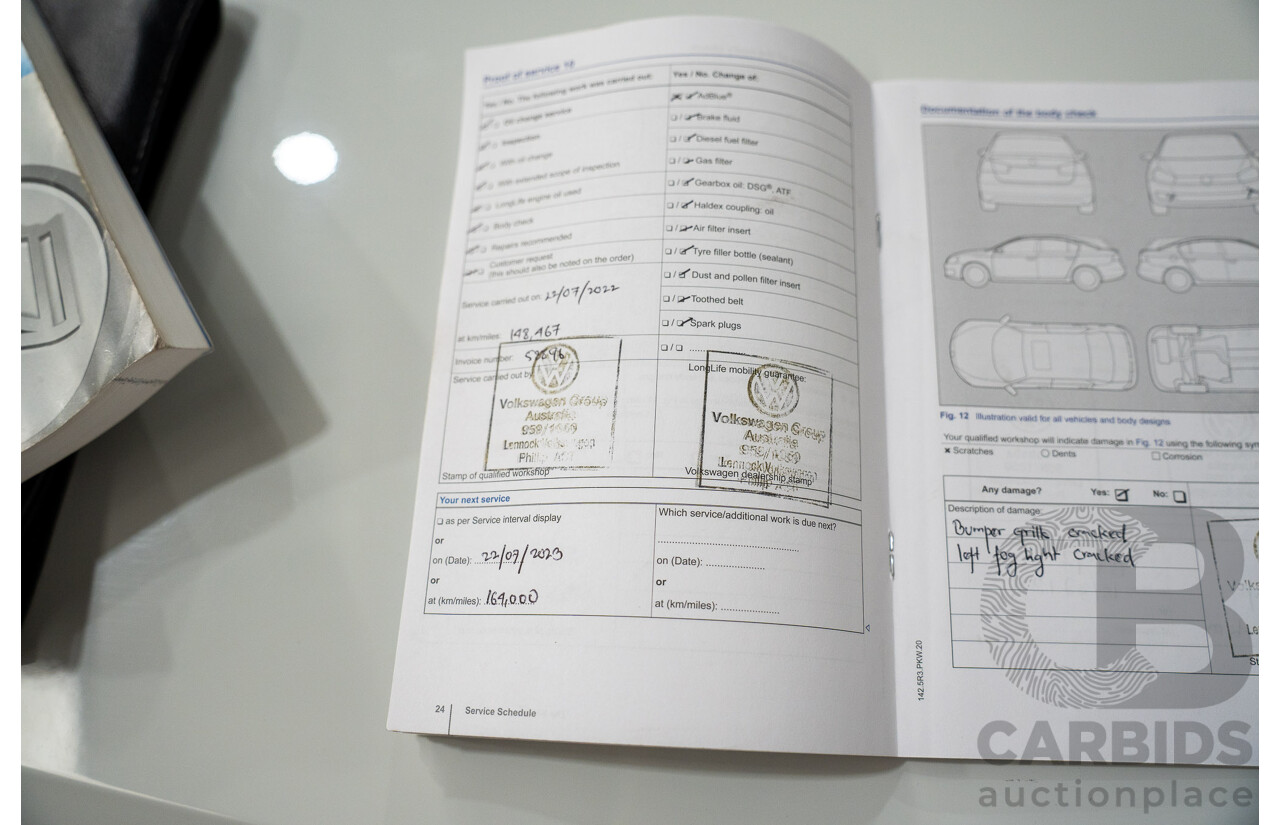 9/2014 Volkswagen Touareg V6 TDI (AWD) 7P MY14 4d Wagon White Turbo Diesel 3.0L