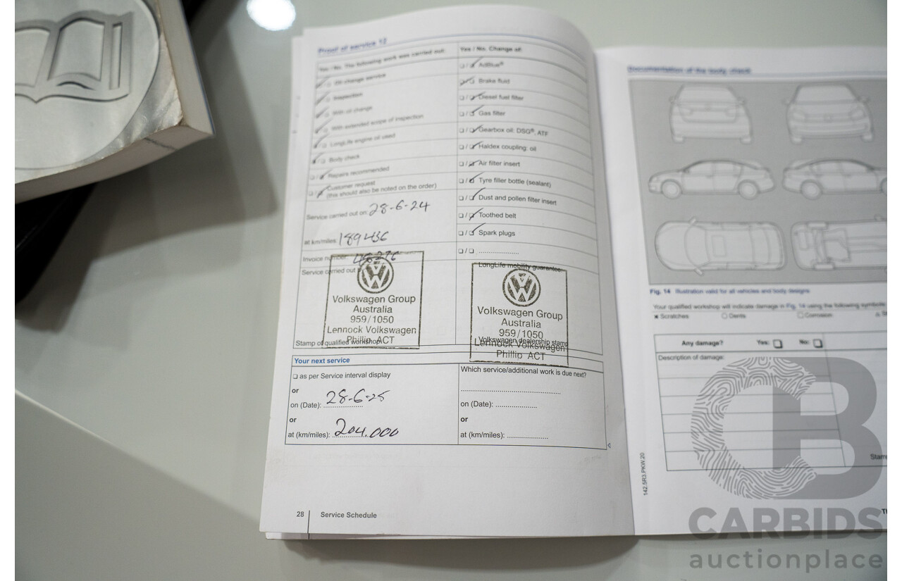 9/2014 Volkswagen Touareg V6 TDI (AWD) 7P MY14 4d Wagon White Turbo Diesel 3.0L