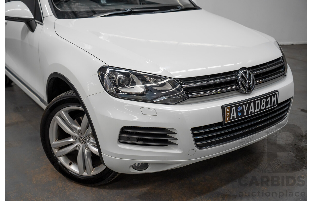 9/2014 Volkswagen Touareg V6 TDI (AWD) 7P MY14 4d Wagon White Turbo Diesel 3.0L