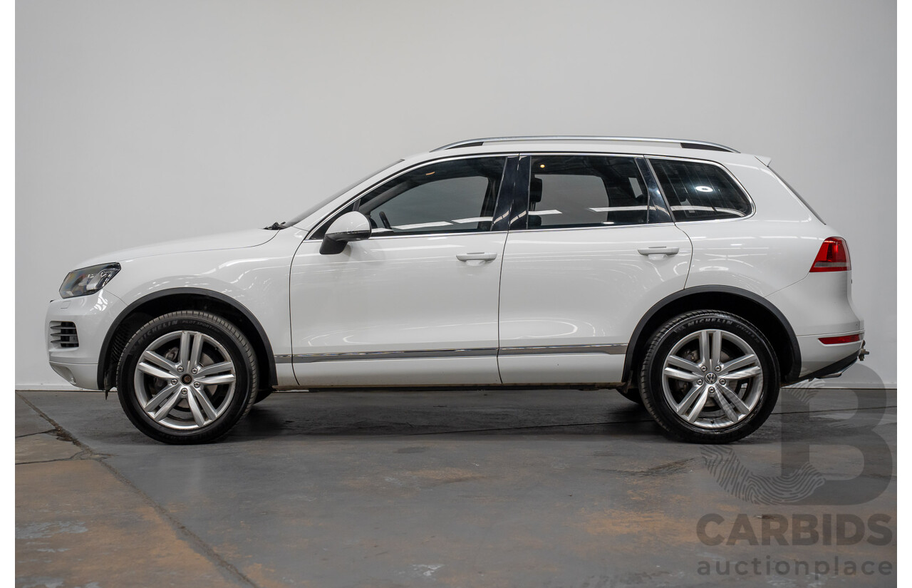 9/2014 Volkswagen Touareg V6 TDI (AWD) 7P MY14 4d Wagon White Turbo Diesel 3.0L