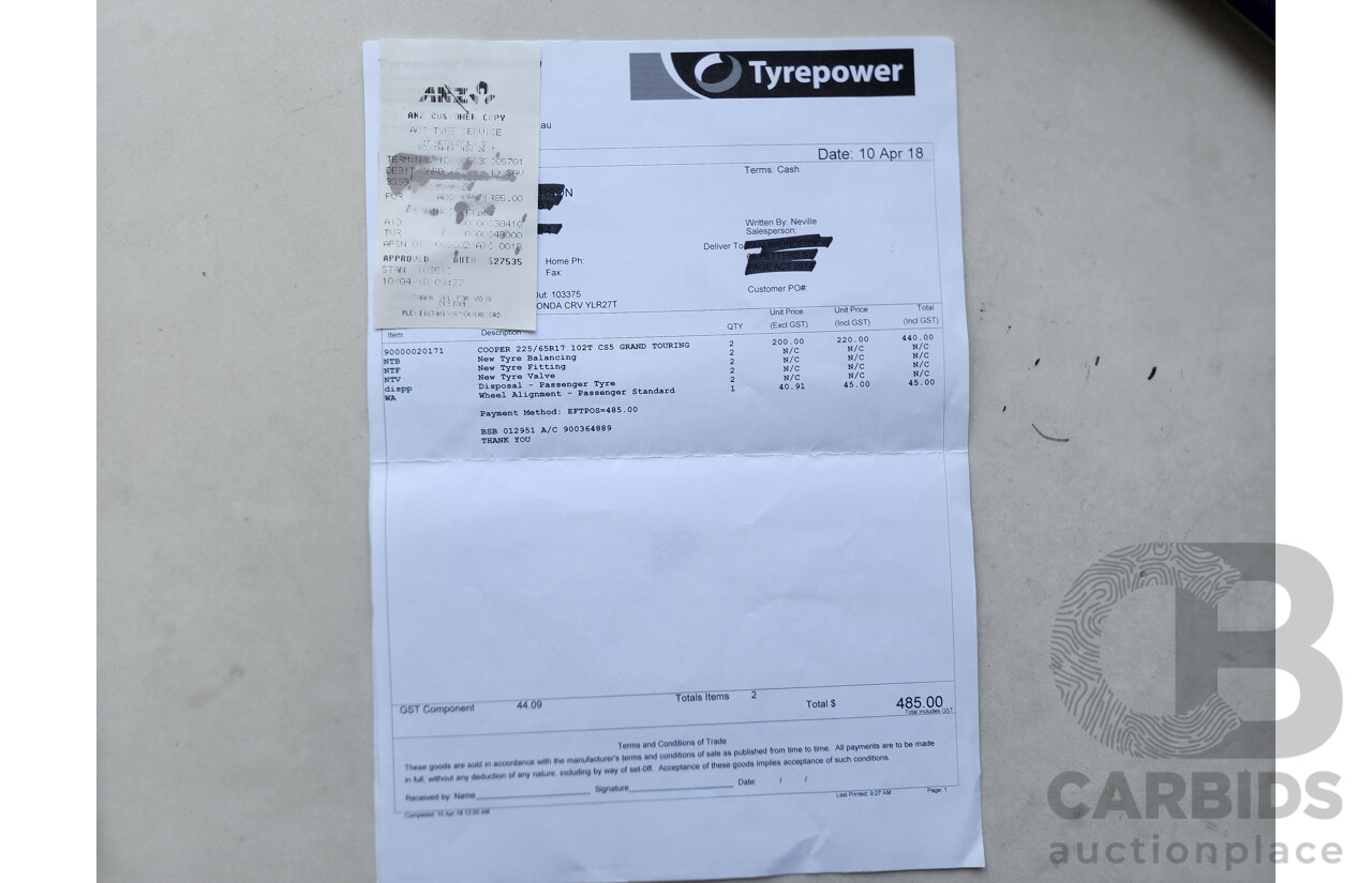 5/2013 Honda CRV VTi (4x2) 30 4d Wagon White 2.0L