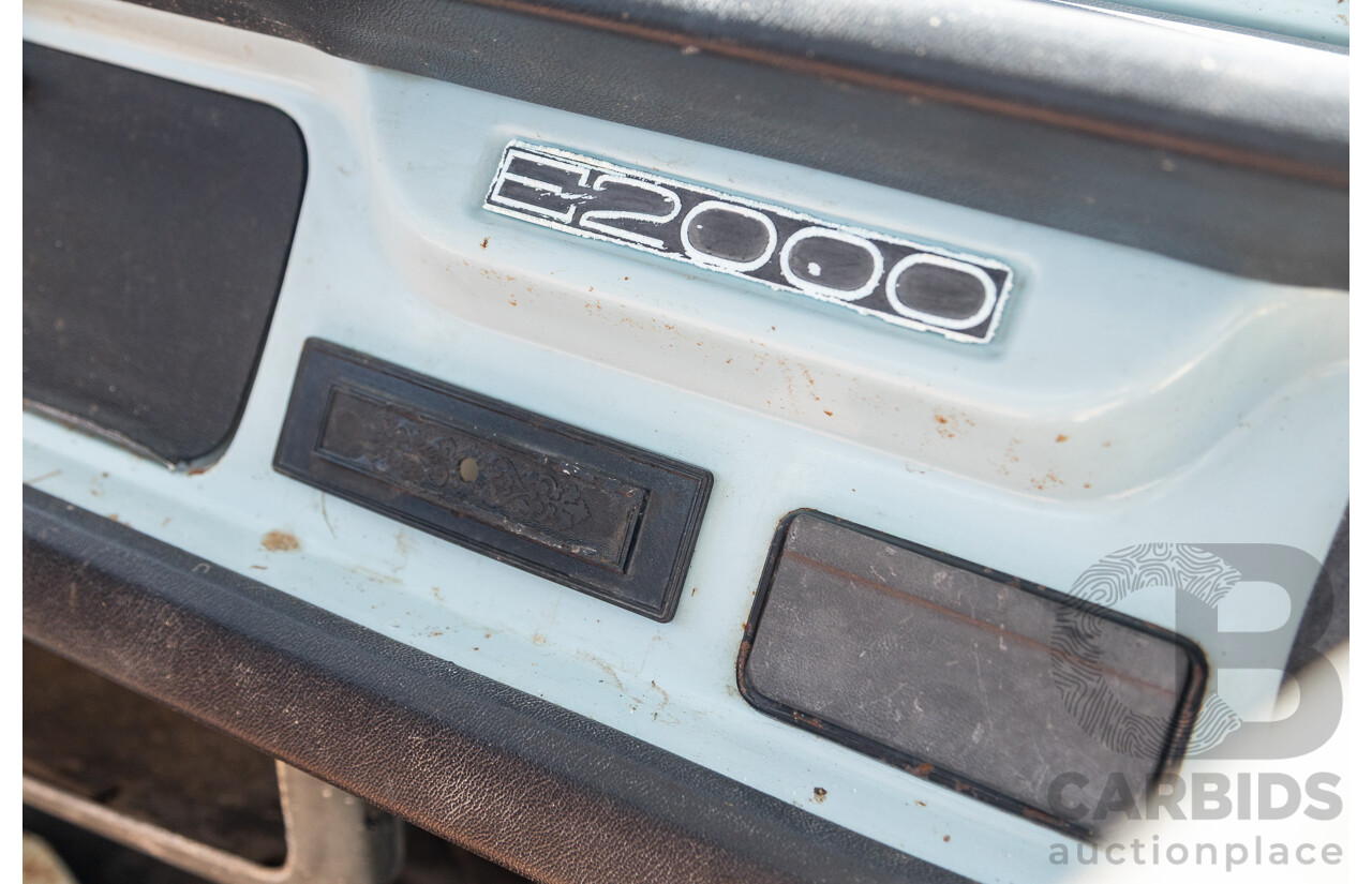 1/1971 Mazda E2000 2d Tray Back Blue 2.0L