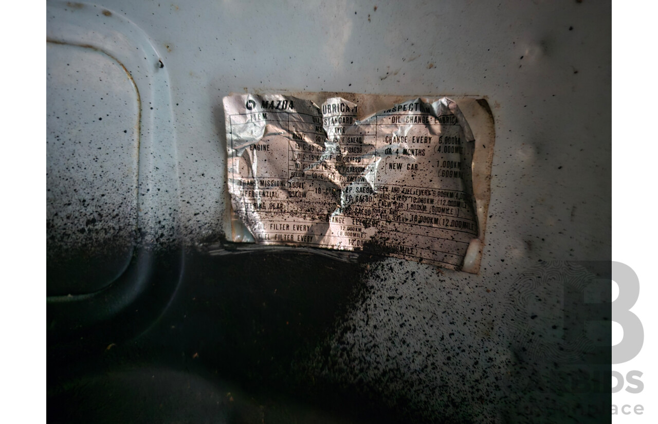 1/1971 Mazda E2000 2d Tray Back Blue 2.0L