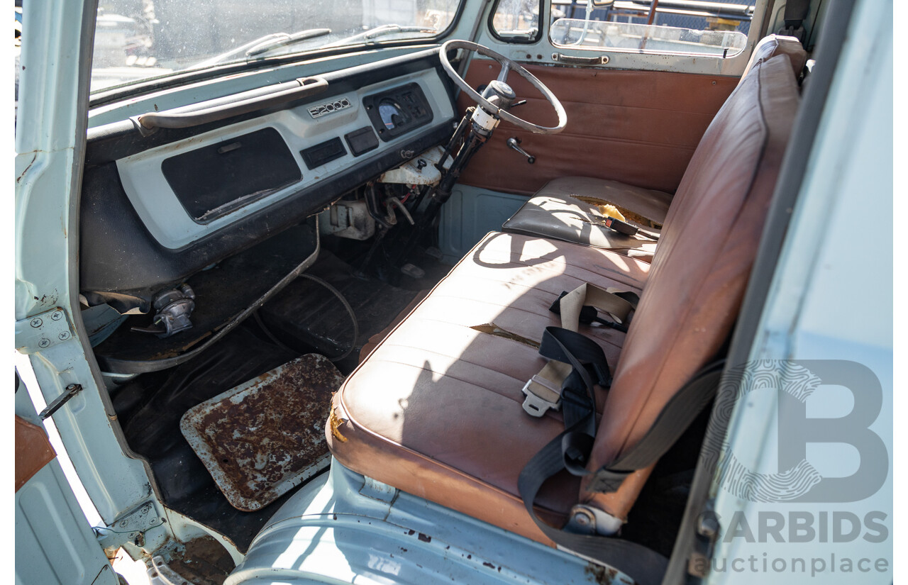 1/1971 Mazda E2000 2d Tray Back Blue 2.0L