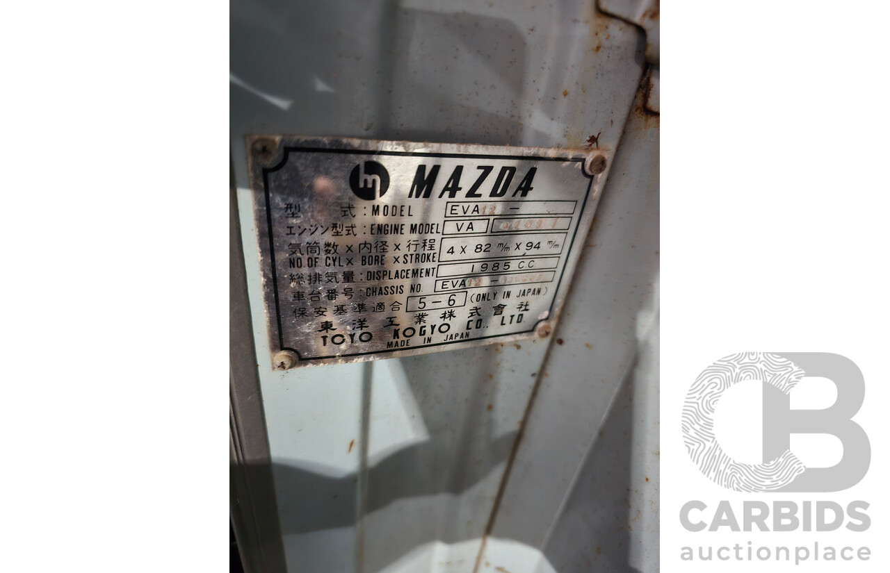 1/1971 Mazda E2000 2d Tray Back Blue 2.0L