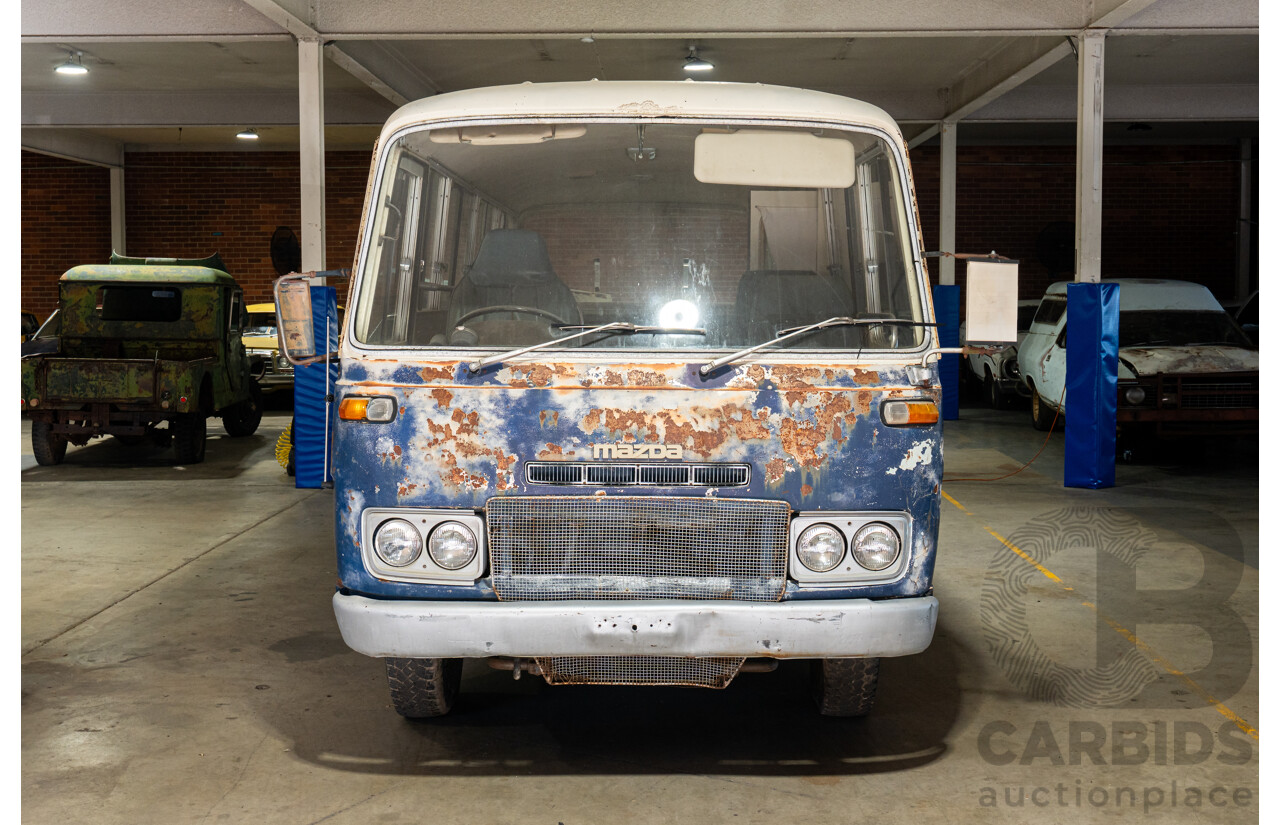 10/1980 Mazda Parkway 26 Diesel Light Bus TA3H4F 2d Bus White / Blue - Holden Red Motor Converted