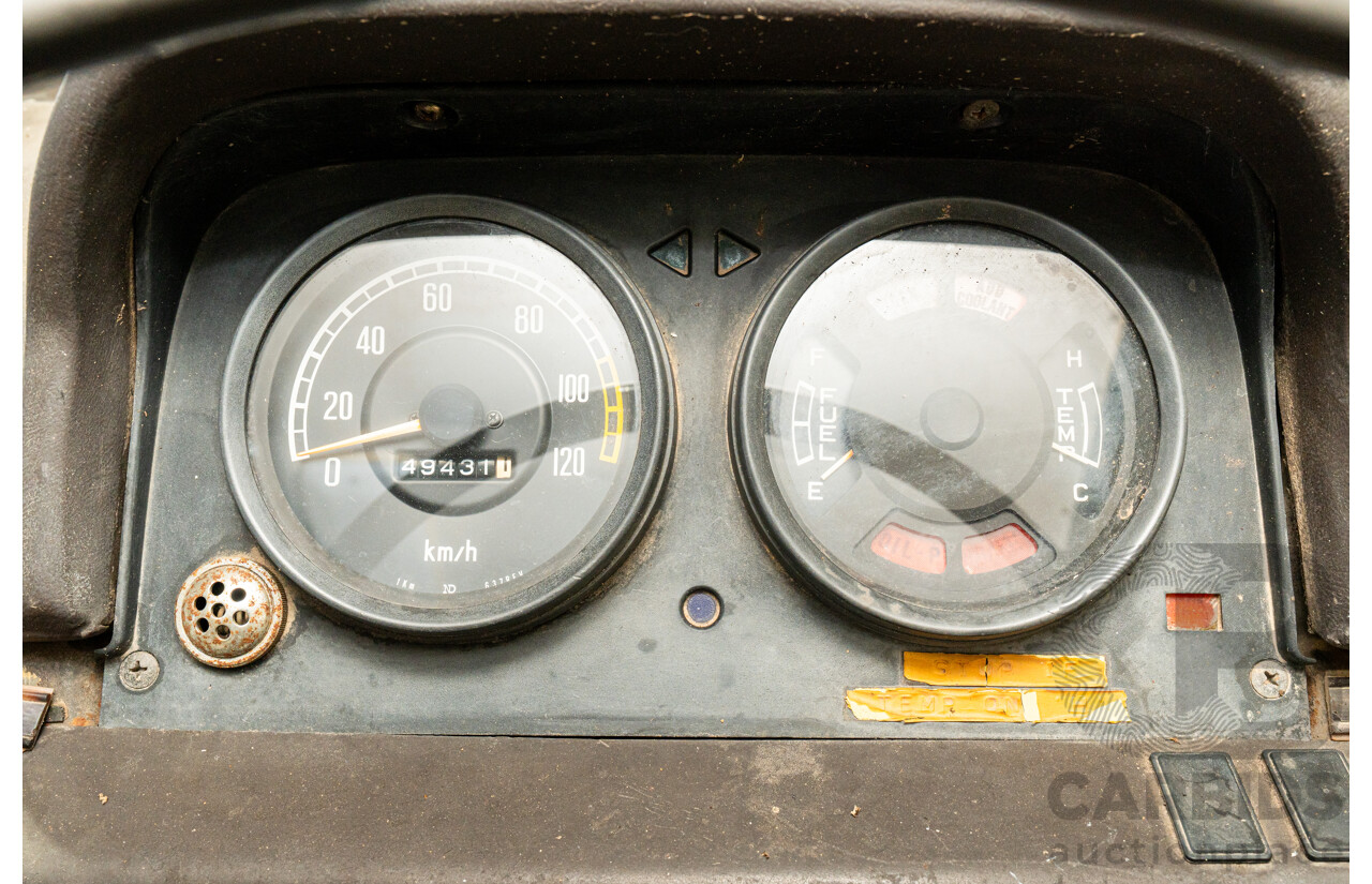 10/1980 Mazda Parkway 26 Diesel Light Bus TA3H4F 2d Bus White / Blue - Holden Red Motor Converted